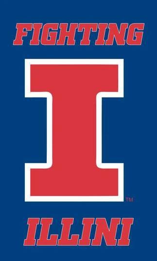 Illinois Fighting Illini banner NCAA University of illinois flag,100% polyester flag,3*5 foot by flagsshop