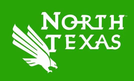 NCAA University of North Texas Banner North Texas Mean Green polyester Flag 3x5 FT 150X90CM Banner 100D Polyester by flagsshop