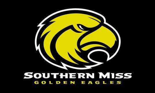 South Miss Golden Eagles Flag 3x5FT NCAA University of South Mississippi Banner100% polyester USM flag by flagsshop
