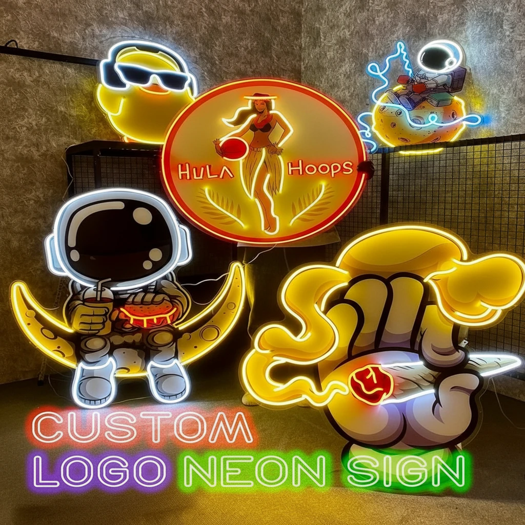 Custom Logo Neon Sign UV Print Neon Sign by Neonchics