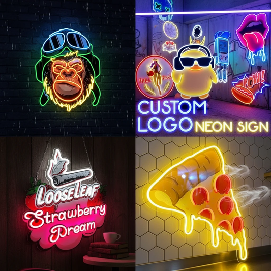 Custom Logo Neon Sign UV Print Neon Sign by Neonchics