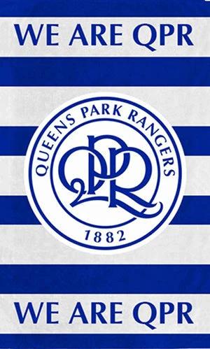 Queens Park Rangers Flag Vertical -3x5ft QPR FC flag by flagsshop