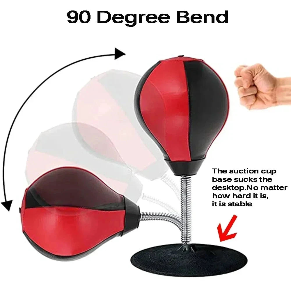 Desktop Punching Bag - For Adults & Kids Easy Setup Bowlift by Bowlift