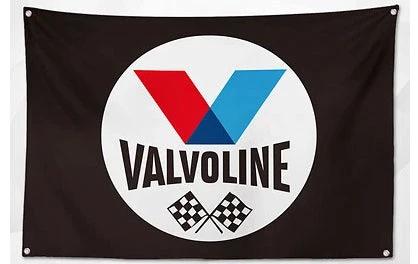 Valvoline Oil Racing Flag-3x5FT Banner-100% polyester by flagsshop