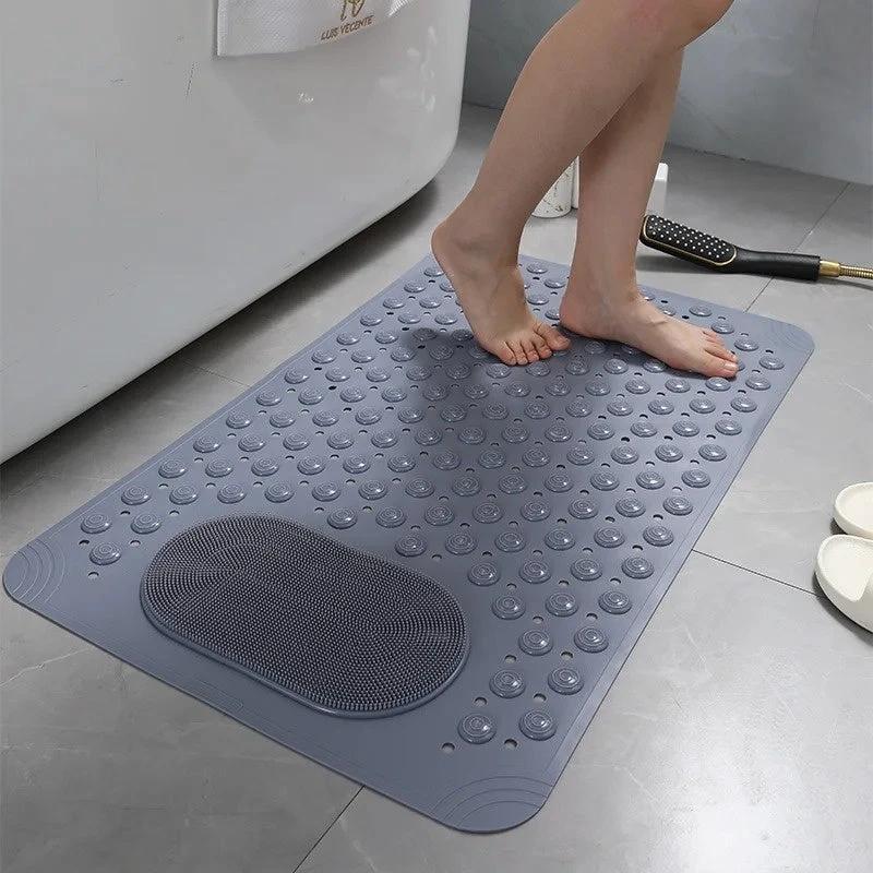 SafeGrip Shower Mat | Non-Slip with Foot Scrubber by Casa & Beyond