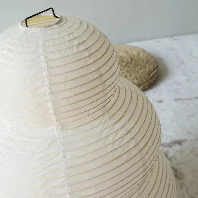 WabiGlow adjustable floor lamp made of rice paper Bowlift by Bowlift