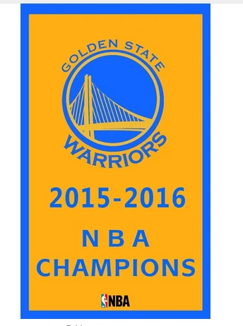 Golden State Warriors Flag-3x5FT Banner-100% polyester by flagsshop