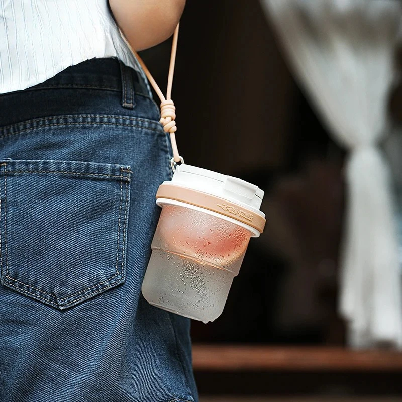 Water Leak-Proof Ice Cool Portable Coffee Cup Travel Iced Coffee Mug by Bowlift
