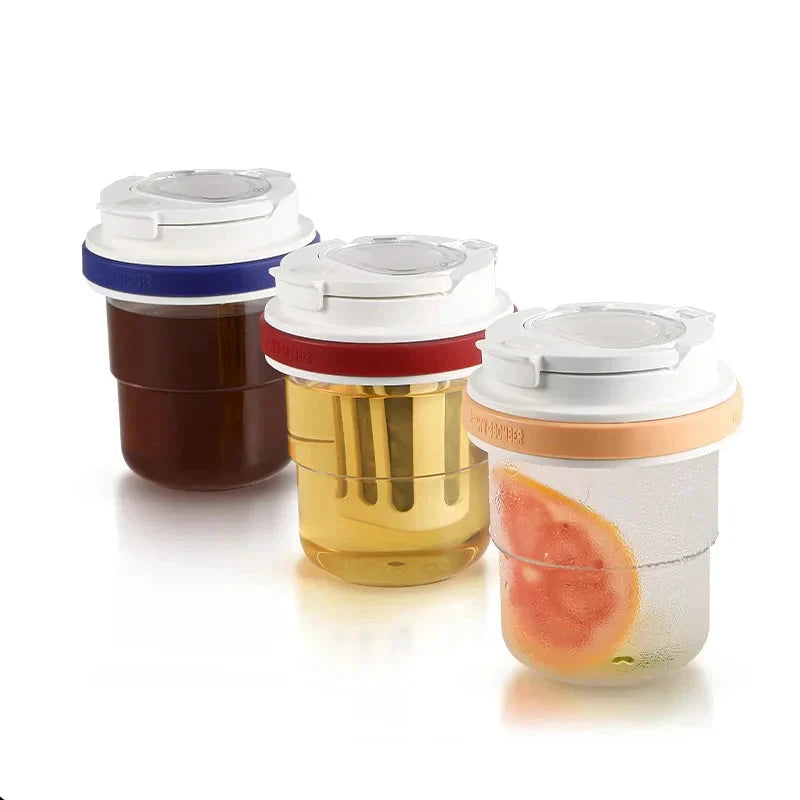 Water Leak-Proof Ice Cool Portable Coffee Cup Travel Iced Coffee Mug by Bowlift