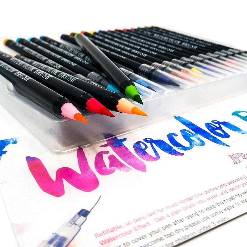 Monet - Watercolor Brush Pens (20 Piece Set) by Bowlift
