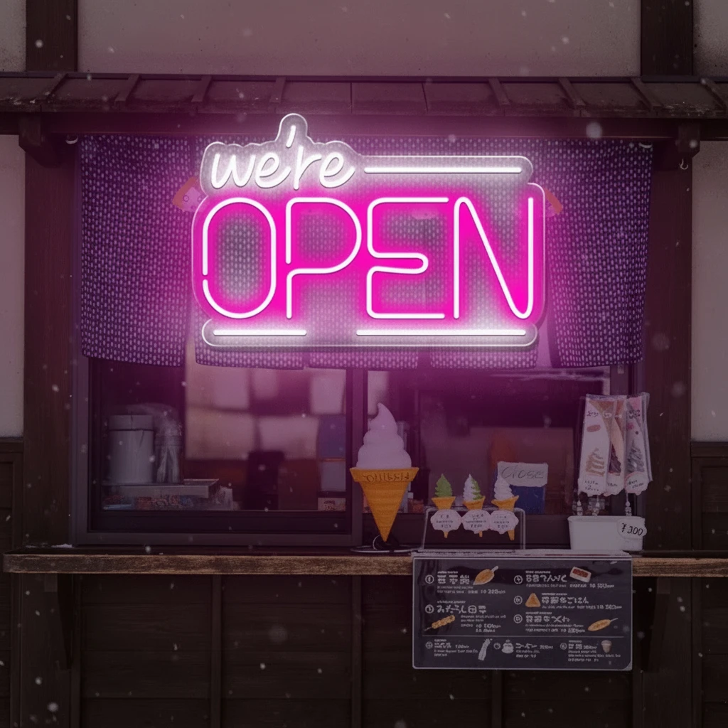 Open Neon Sign Business Shop Led Light Sign by Neonchics