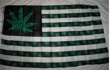 USA Weed Flag-3x5 FT Banner-100% polyester-2 Metal Grommets by flagsshop