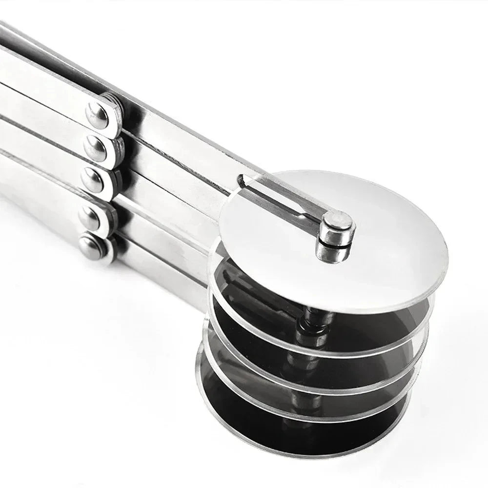 Wheel Dough Cutter Divider Stainless Steel Pasta Pastry Roller Tool by Bowlift