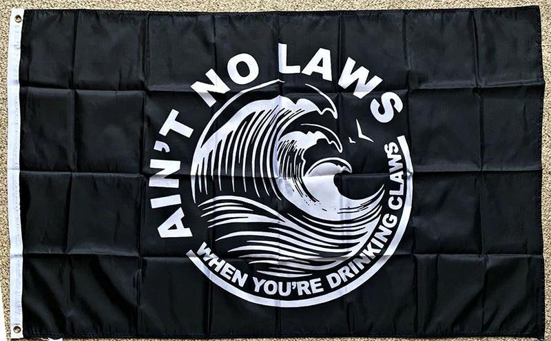 White Claw Flag-No Law 3x5 ft Banner-White Claws Hard Seltzer Flag by flagsshop
