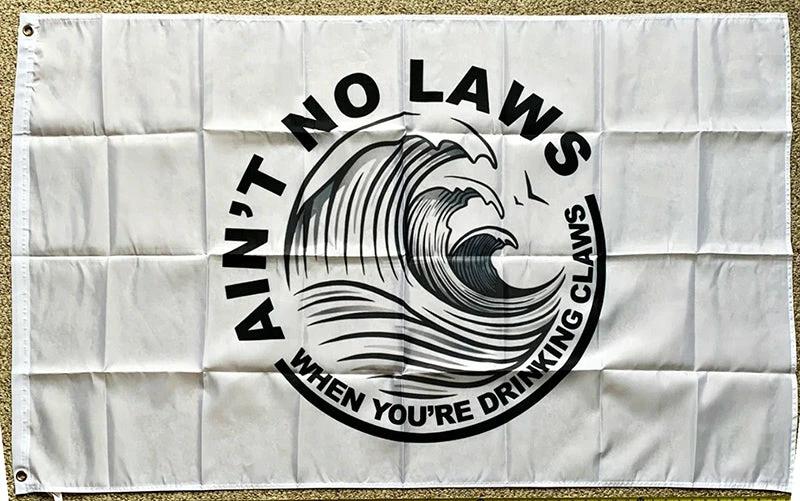 White Claw Flag-No Law 3x5 ft Banner-White Claws Hard Seltzer Flag by flagsshop