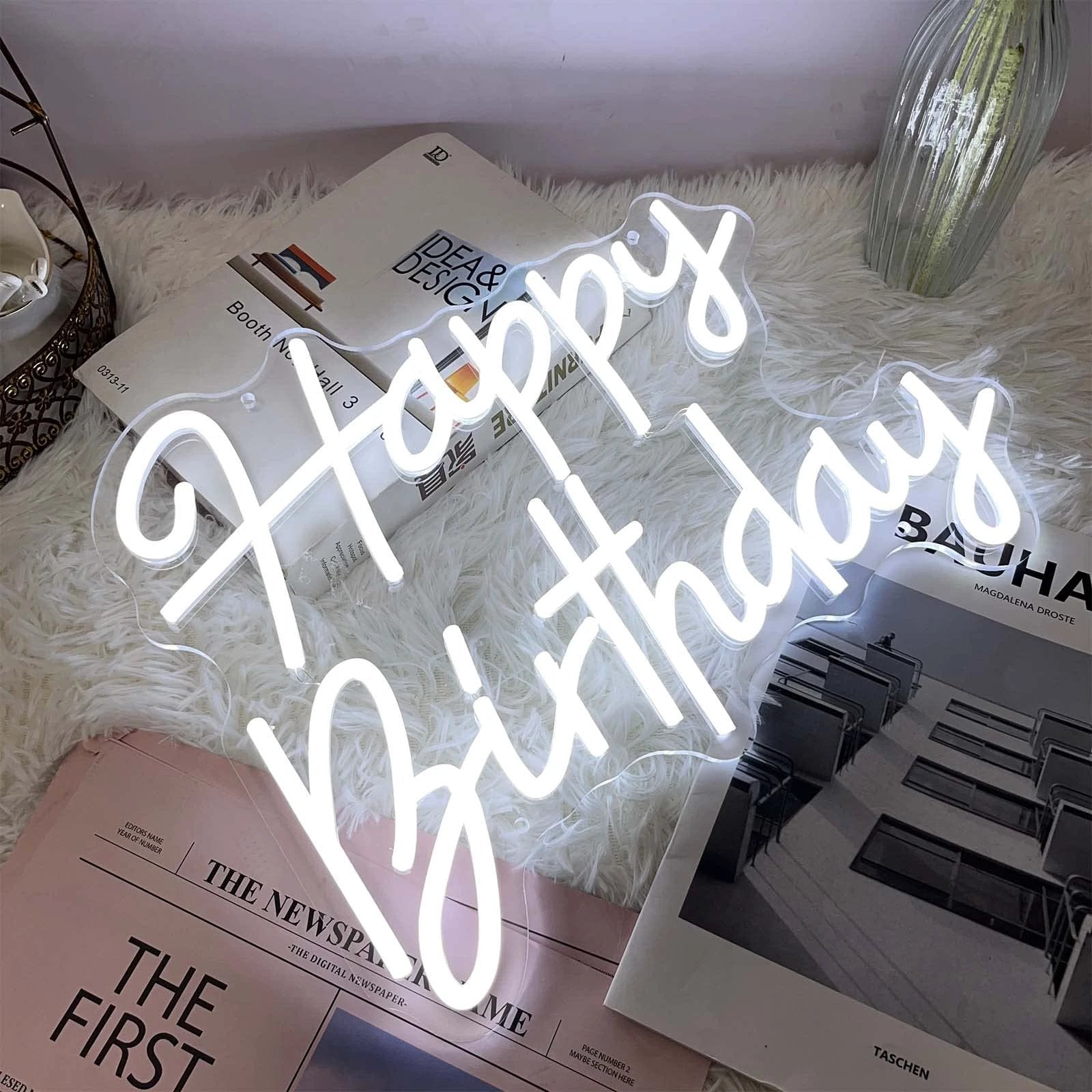 Happy Birthday Neon Sign for Party Decor by Neonchics