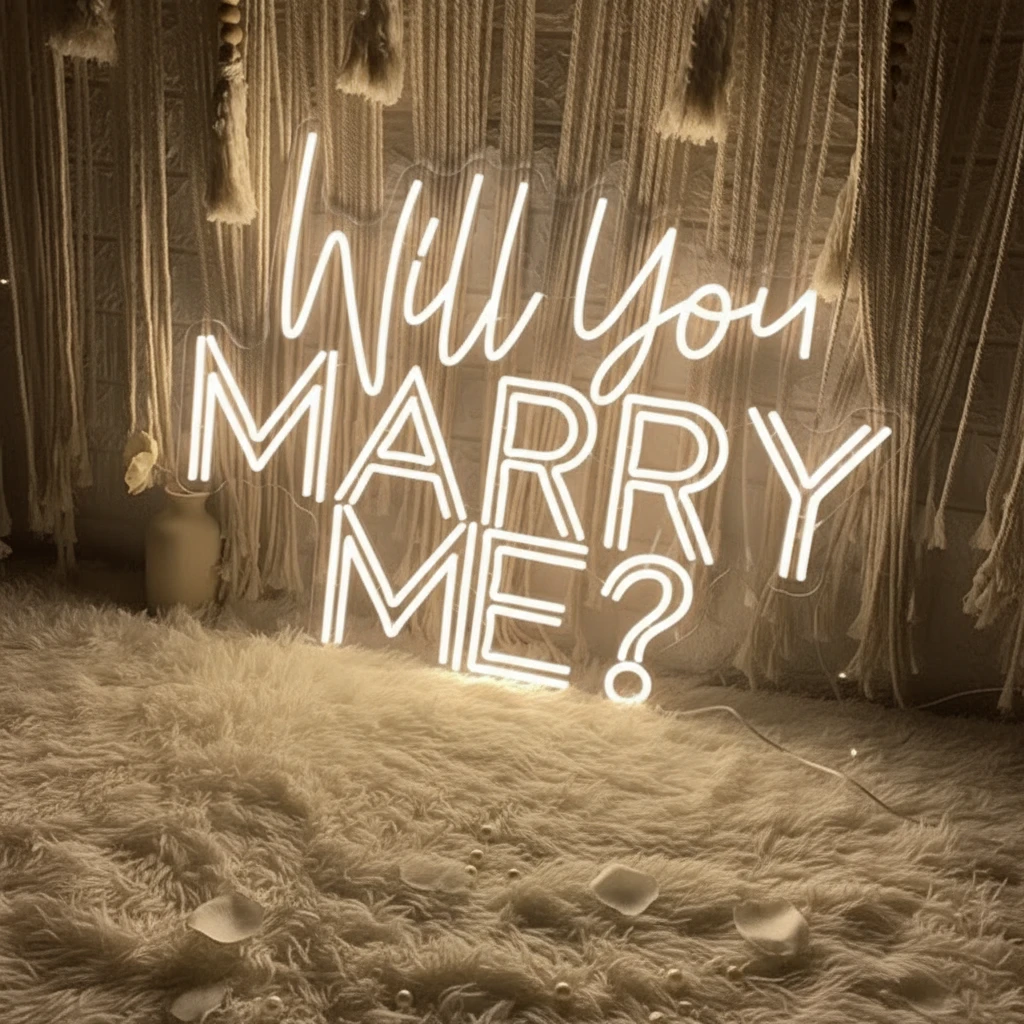 Will You MARRY ME Wedding Neon Sign Proposal Neon Light by Neonchics
