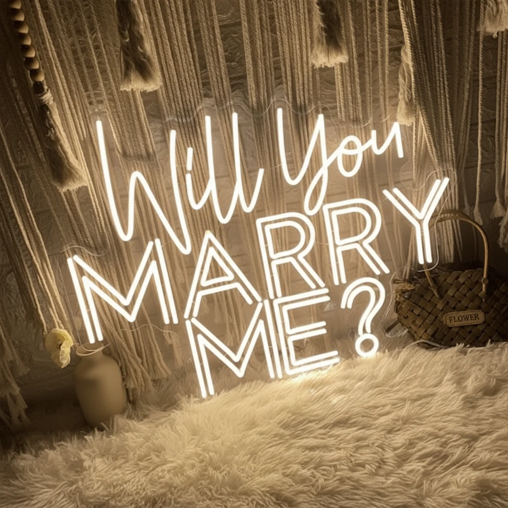 Will You MARRY ME Wedding Neon Sign Proposal Neon Light by Neonchics