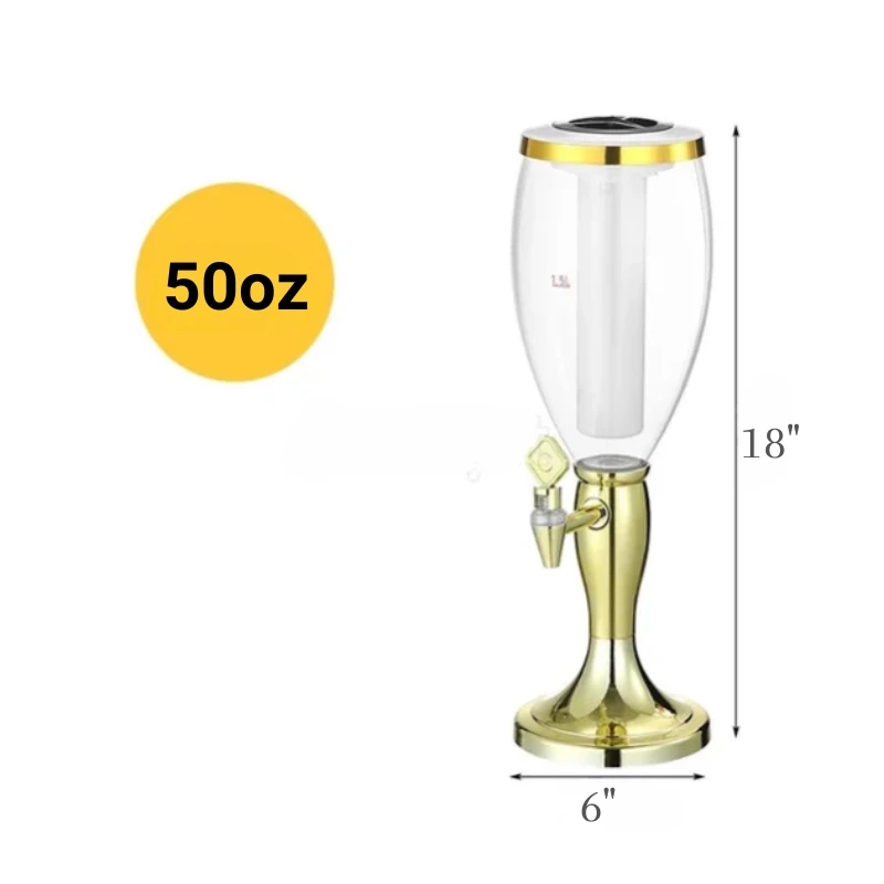 Wine Cannon Double Head Draft Beer Cannon Beer Machine Beer Barrel by Bowlift