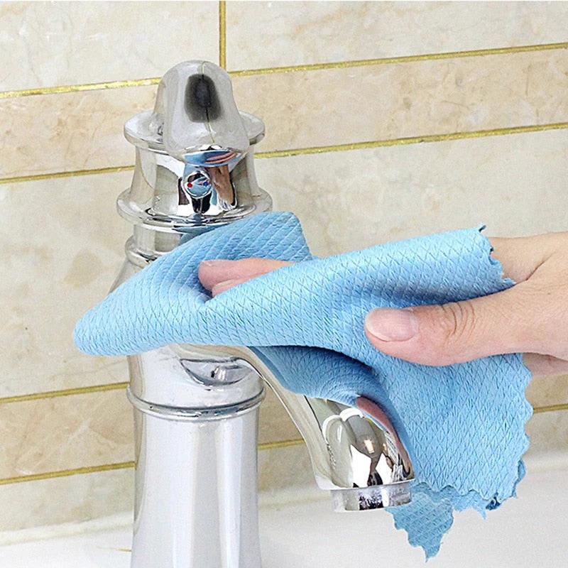 Wipe Glass Mirror Wipes Cleaning Cloth Thickening Grease Kitchen Wipe by Bowlift