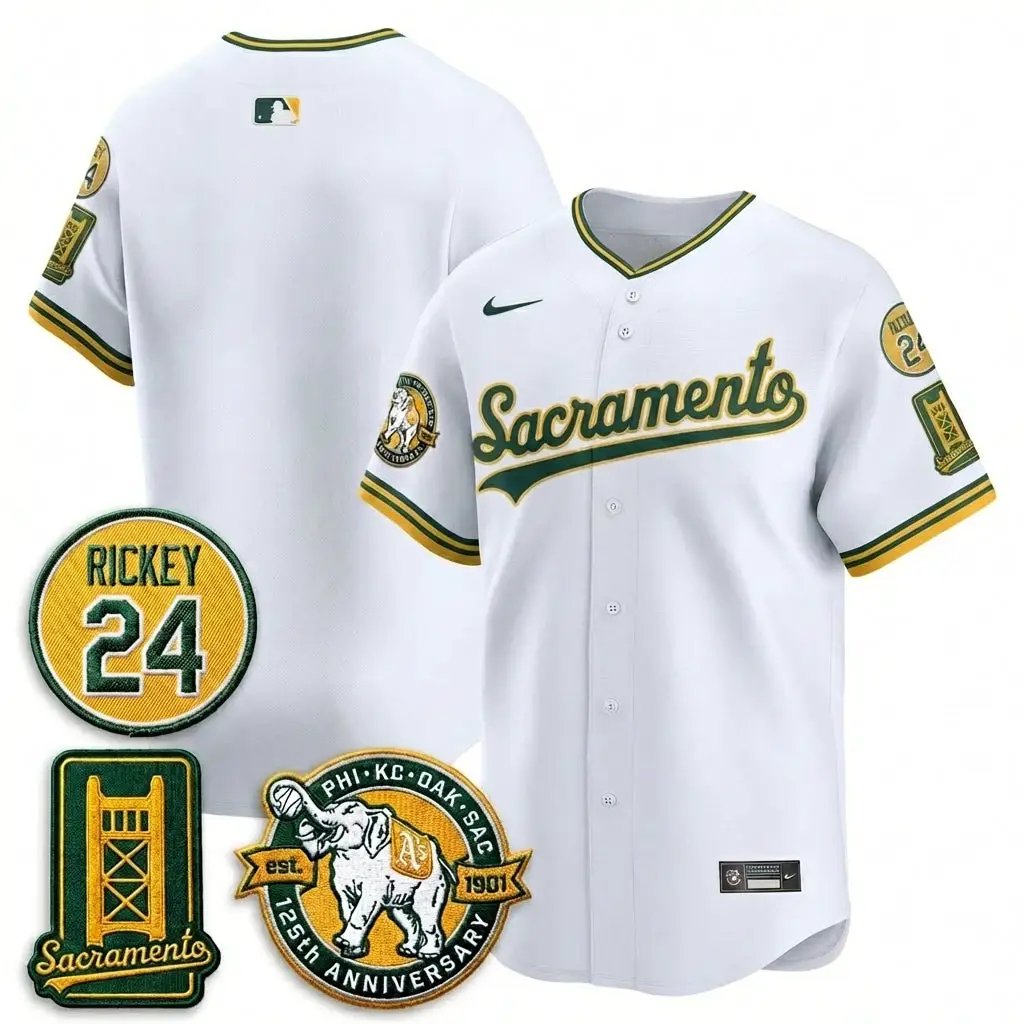 OAK 2026 Alternate Sacramento - Celebrating 125 Years - Limited Vapor Green Jersey - All Stitched by Oakland Athletics