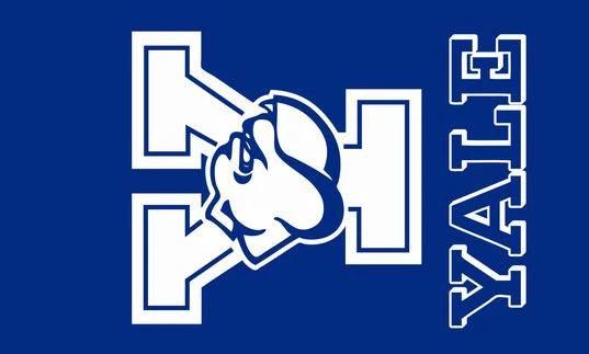 Yale Bulldogs Flag 3ft x 5ft 100% Polyester NCAA Banner Yale University Flying 90*150CM by flagsshop