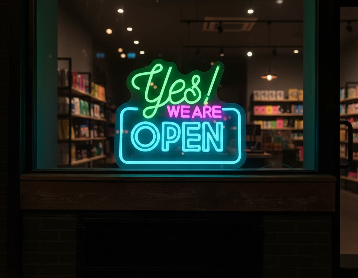 Yes Open Neon Sign Shop&Bar Open Led Sign by Neonchics