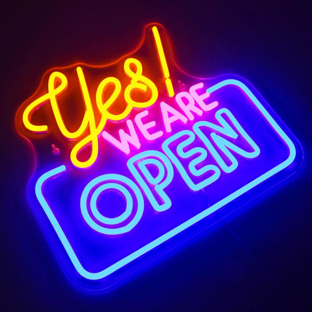 Yes Open Neon Sign Shop&Bar Open Led Sign by Neonchics